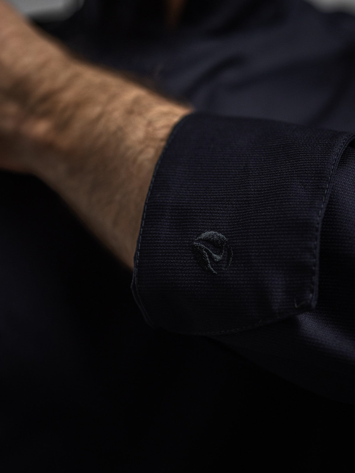 Veste de chef professionnelle pour homme, noire, manches longues