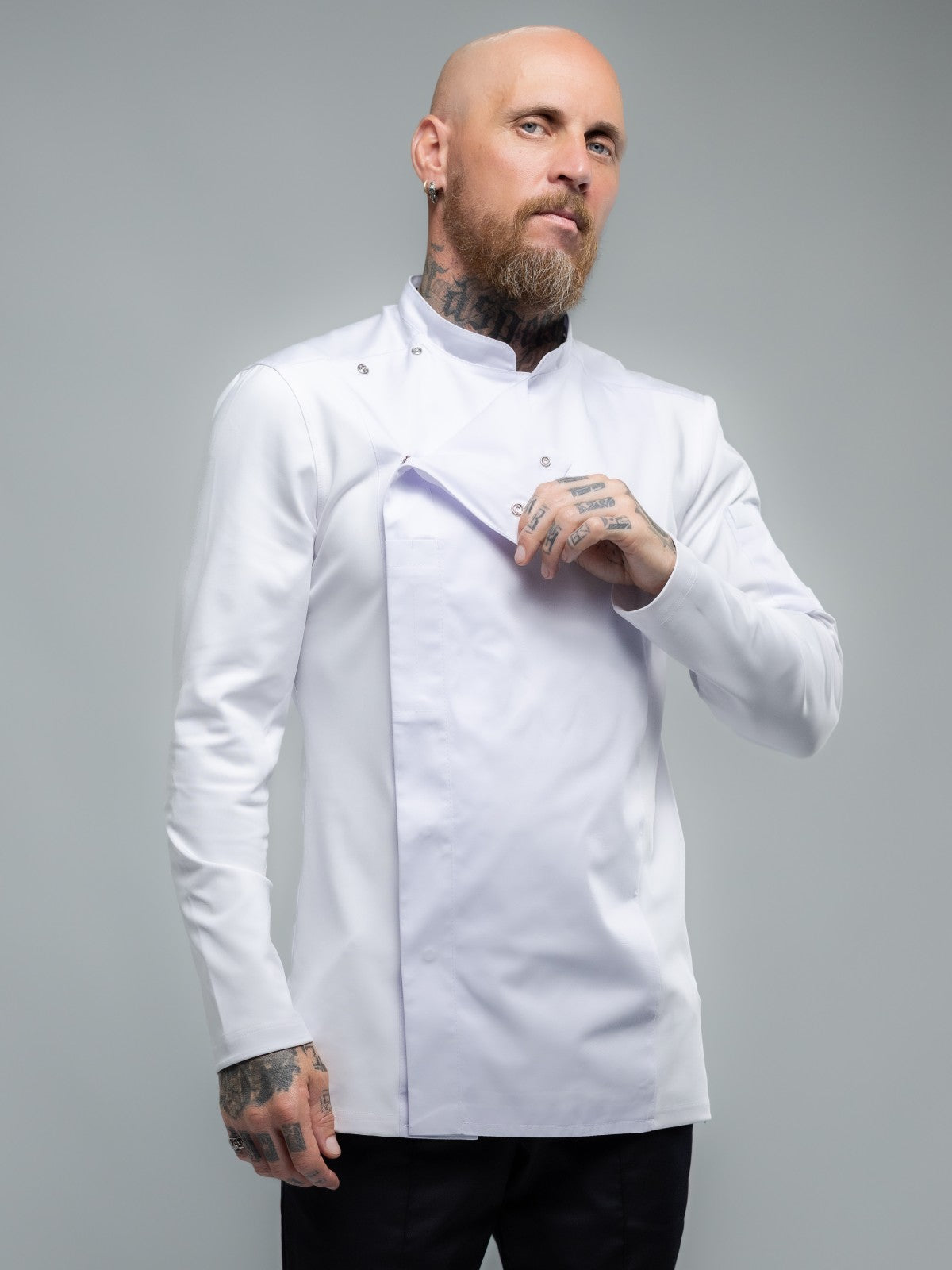 Veste de cuisine professionnelle pour homme à manches longues