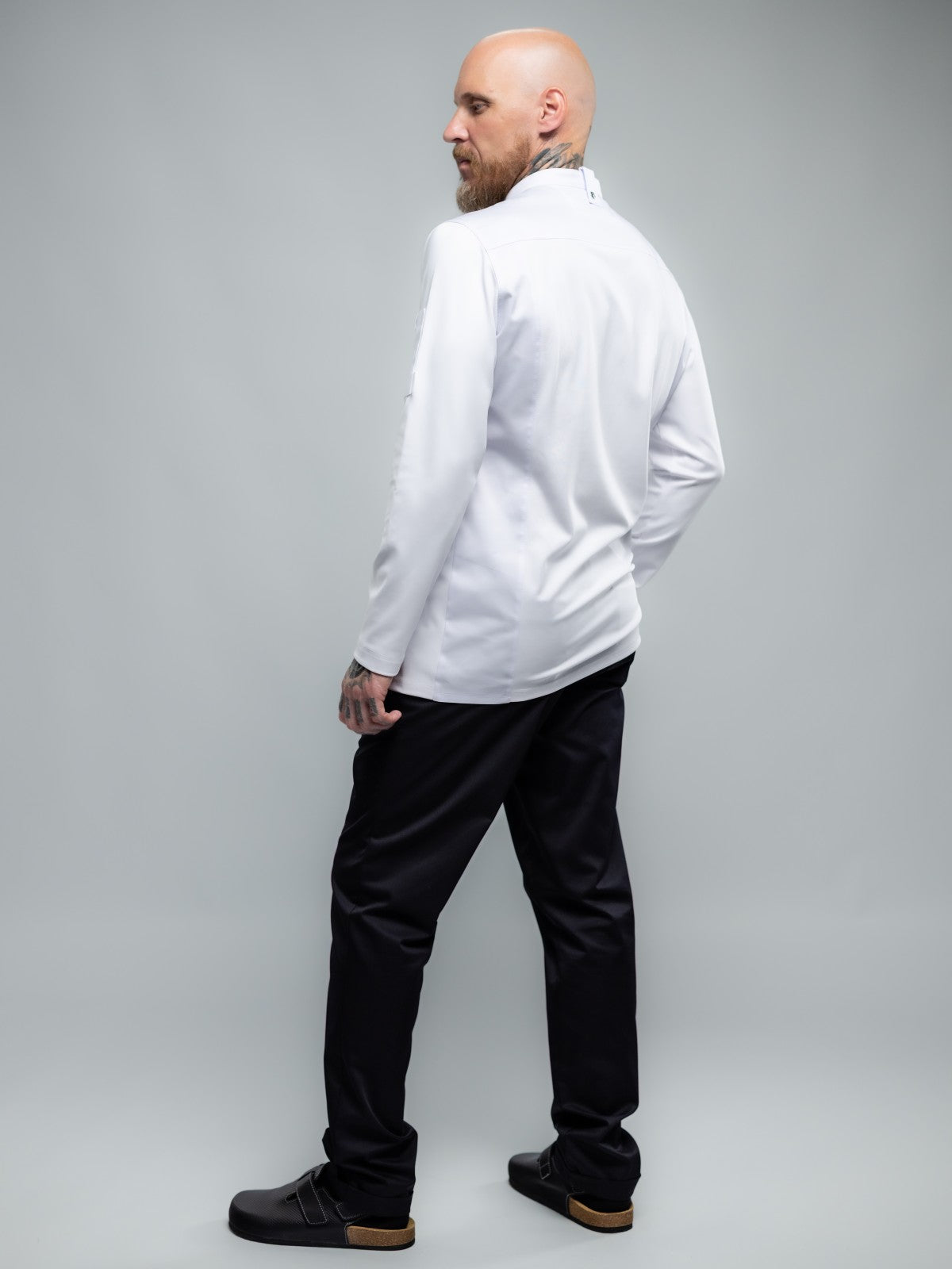 Veste de cuisine professionnelle pour homme à manches longues