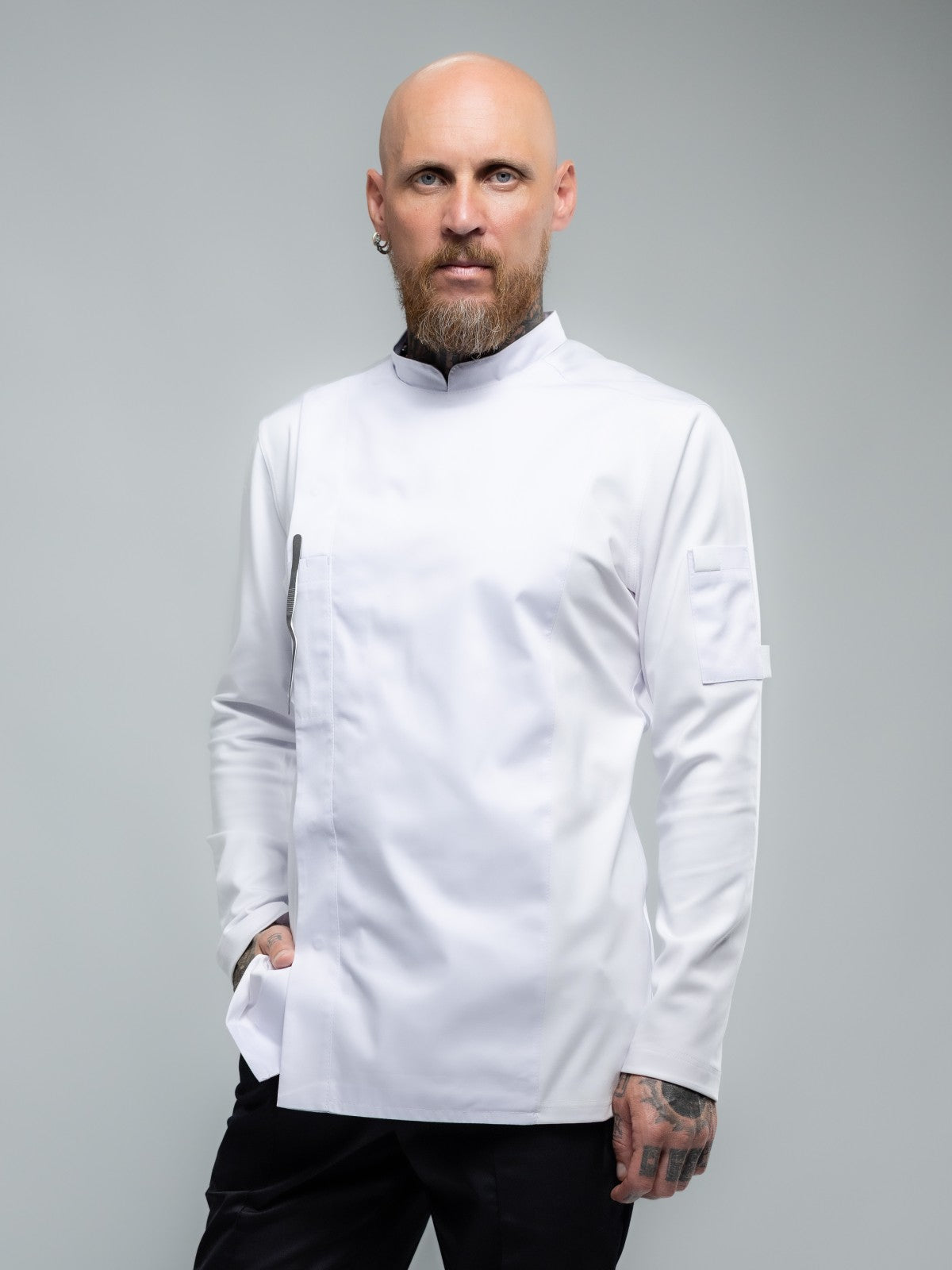 Veste de cuisine professionnelle pour homme à manches longues